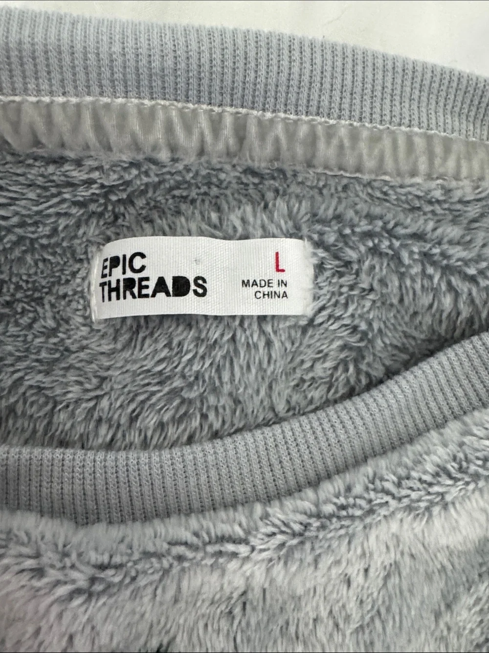 Gray Plush Heart Sequin Loungewear Set